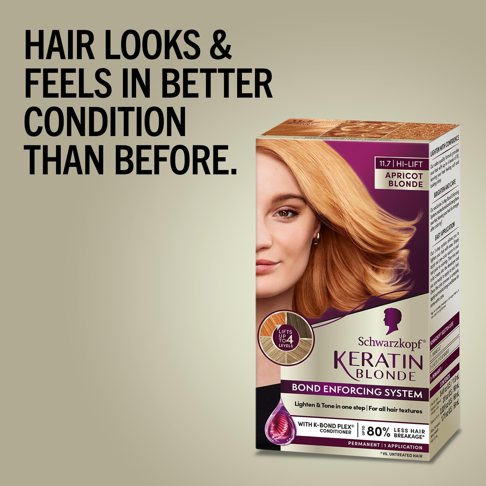 Includes color cream, developer, serum, conditioner, and gloves for complete kit.