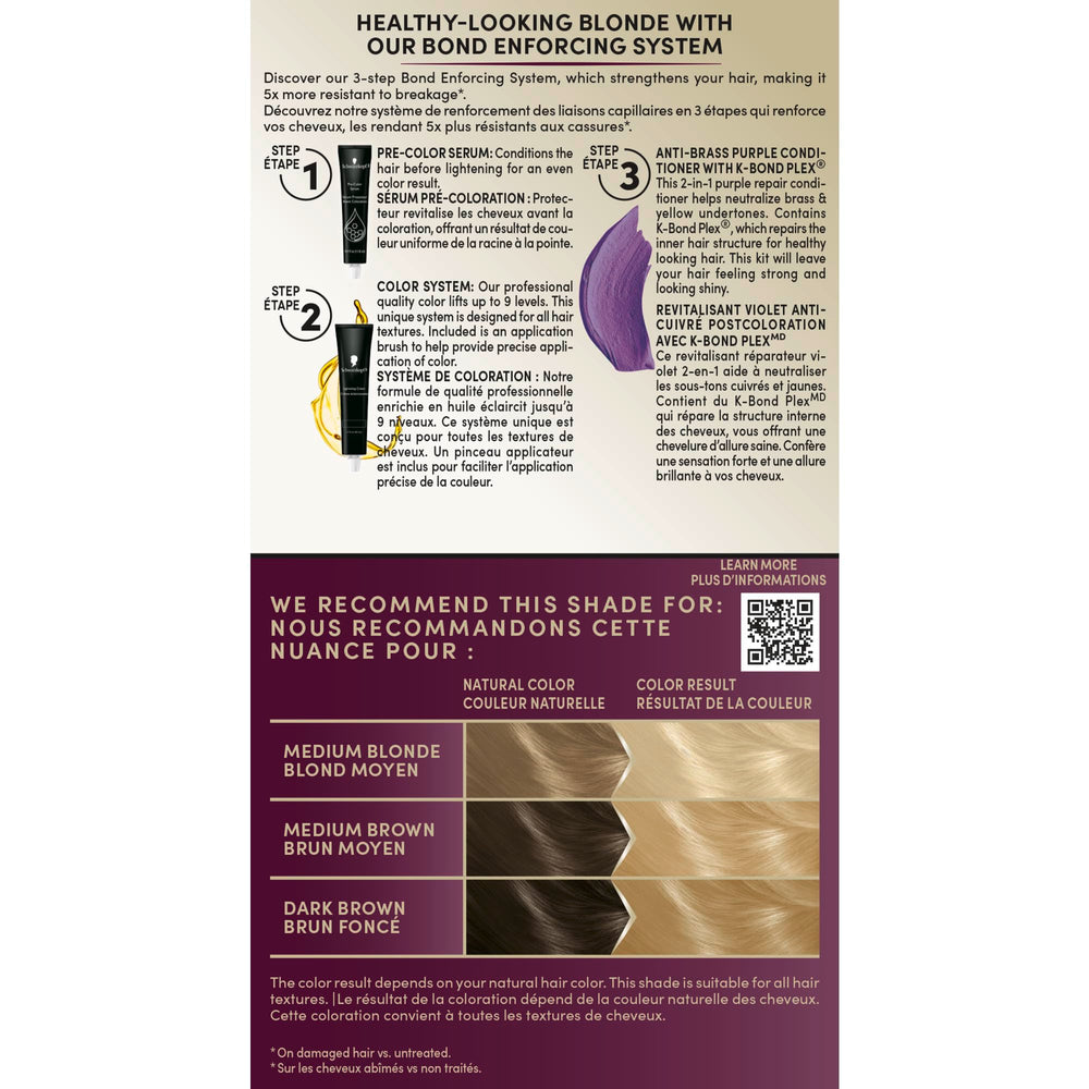 Schwarzkopf Keratin Blonde disposable gloves for clean at-home coloring