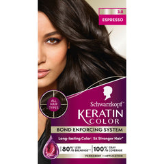 Schwarzkopf Keratin Color 3.0 Espresso bottle for at‑home color with rich shade