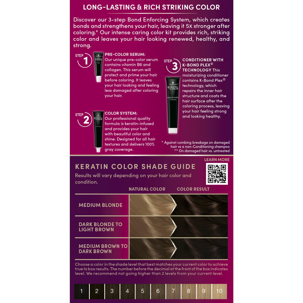 Schwarzkopf Keratin Color 3.0 Espresso post-color conditioner with K‑Bond Plex