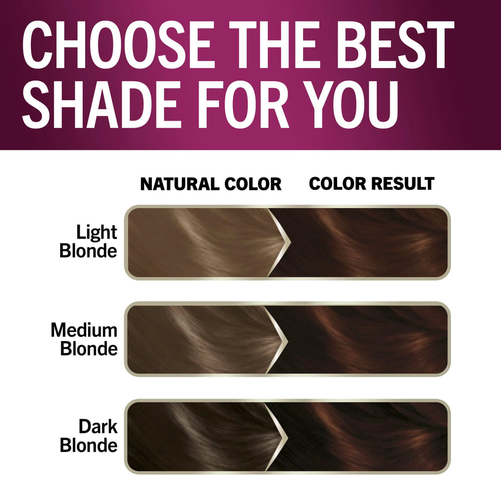 Schwarzkopf Keratin Color final look with rich, glossy cocoa shade