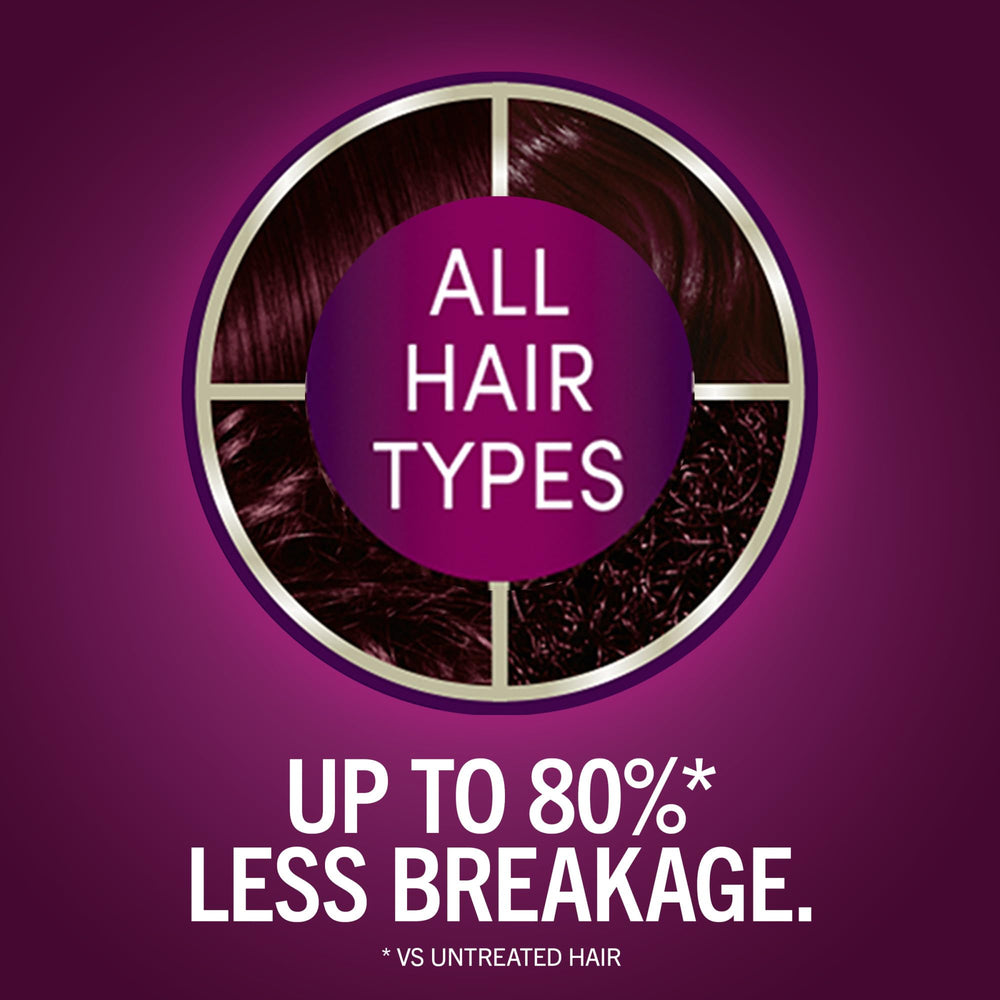 Schwarzkopf Keratin Color developer bottle ensuring even root-to-tip color.