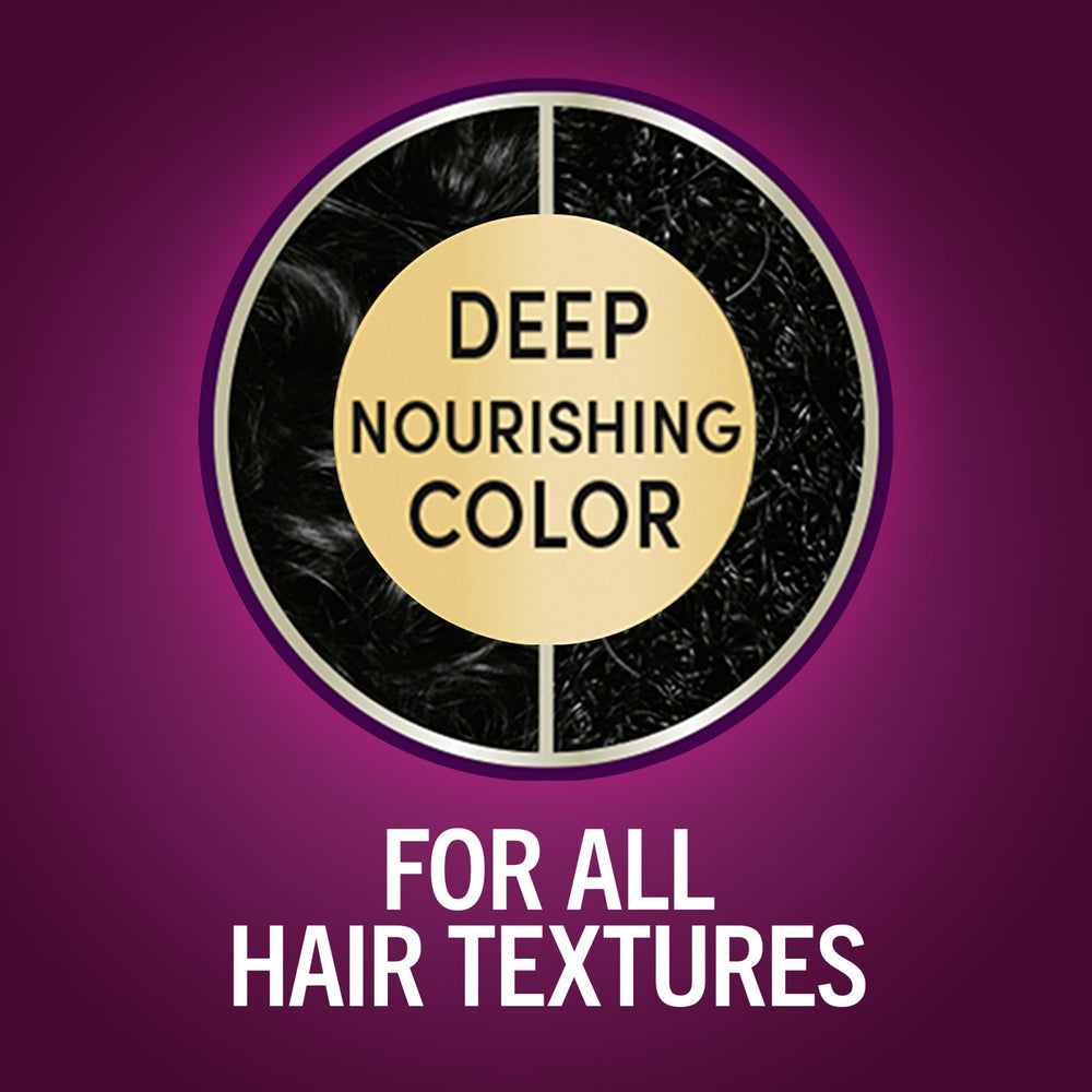 Schwarzkopf Keratin Color jet black color cream for even root-to-tip coverage