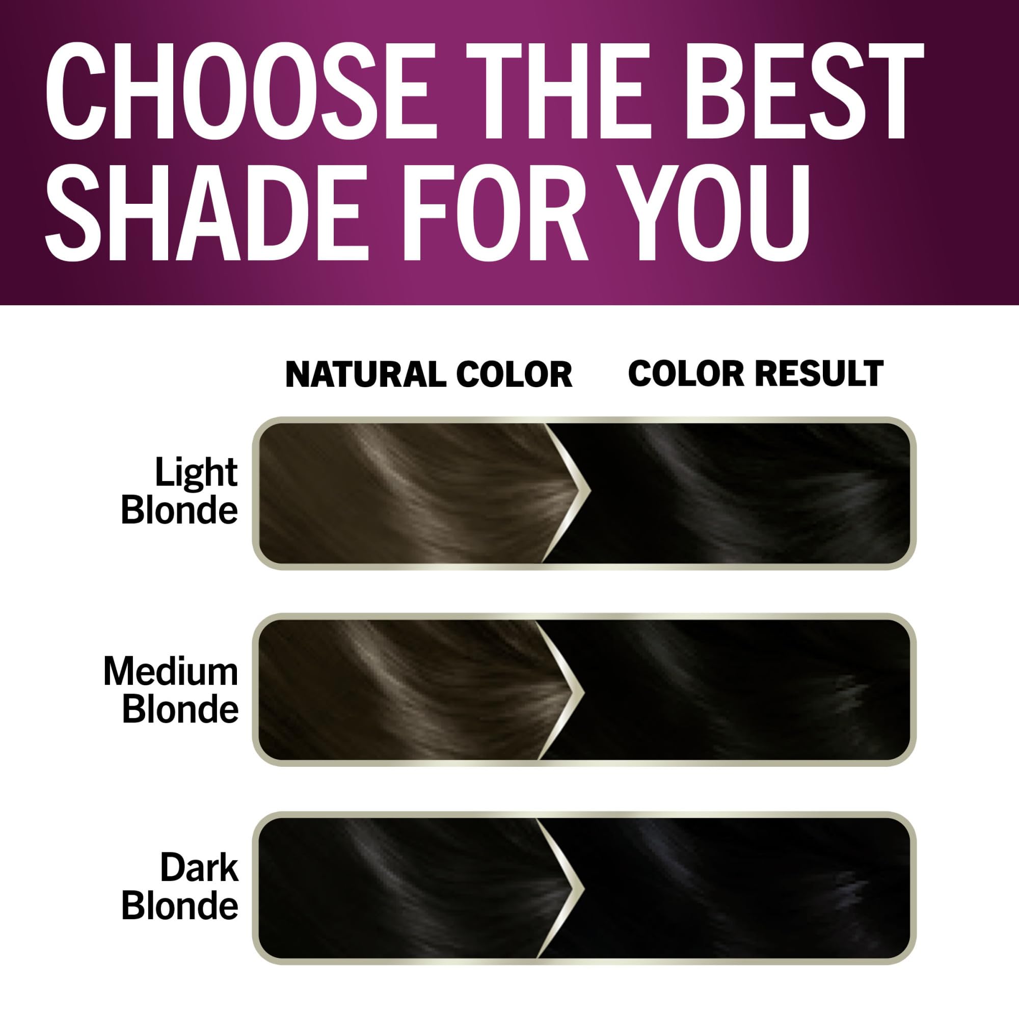 Schwarzkopf Keratin Color jet black finished hair with radiant shine