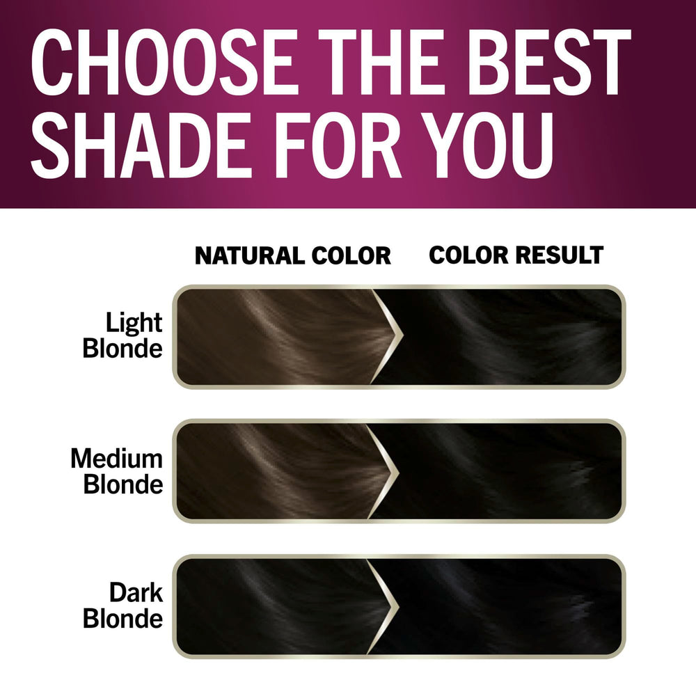 Schwarzkopf Keratin Color jet black finished hair with radiant shine