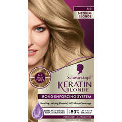 Schwarzkopf Keratin Color kit bottle ready for at-home application with even coverage