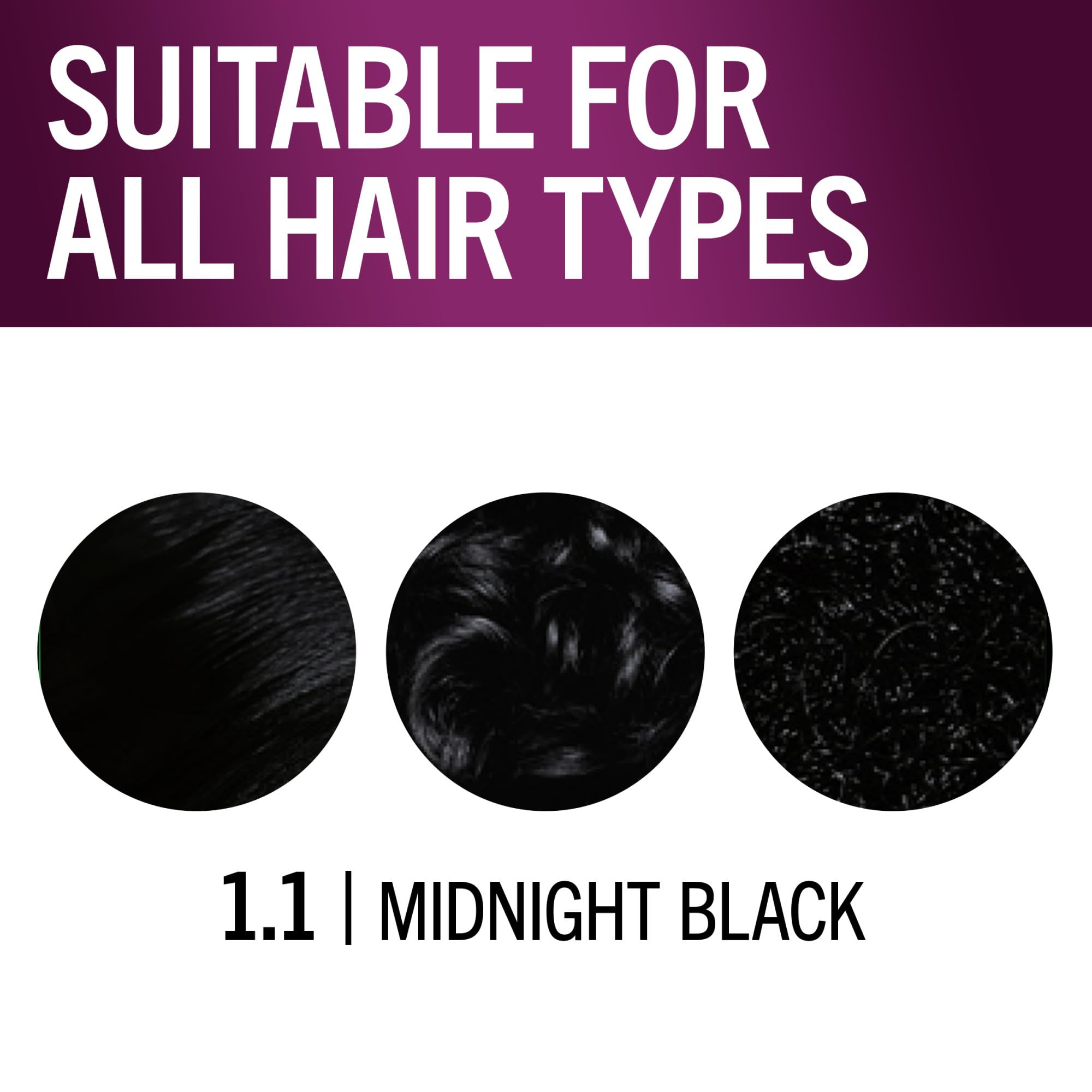 Schwarzkopf Keratin Color Midnight Black color cream tub for vibrant coverage.