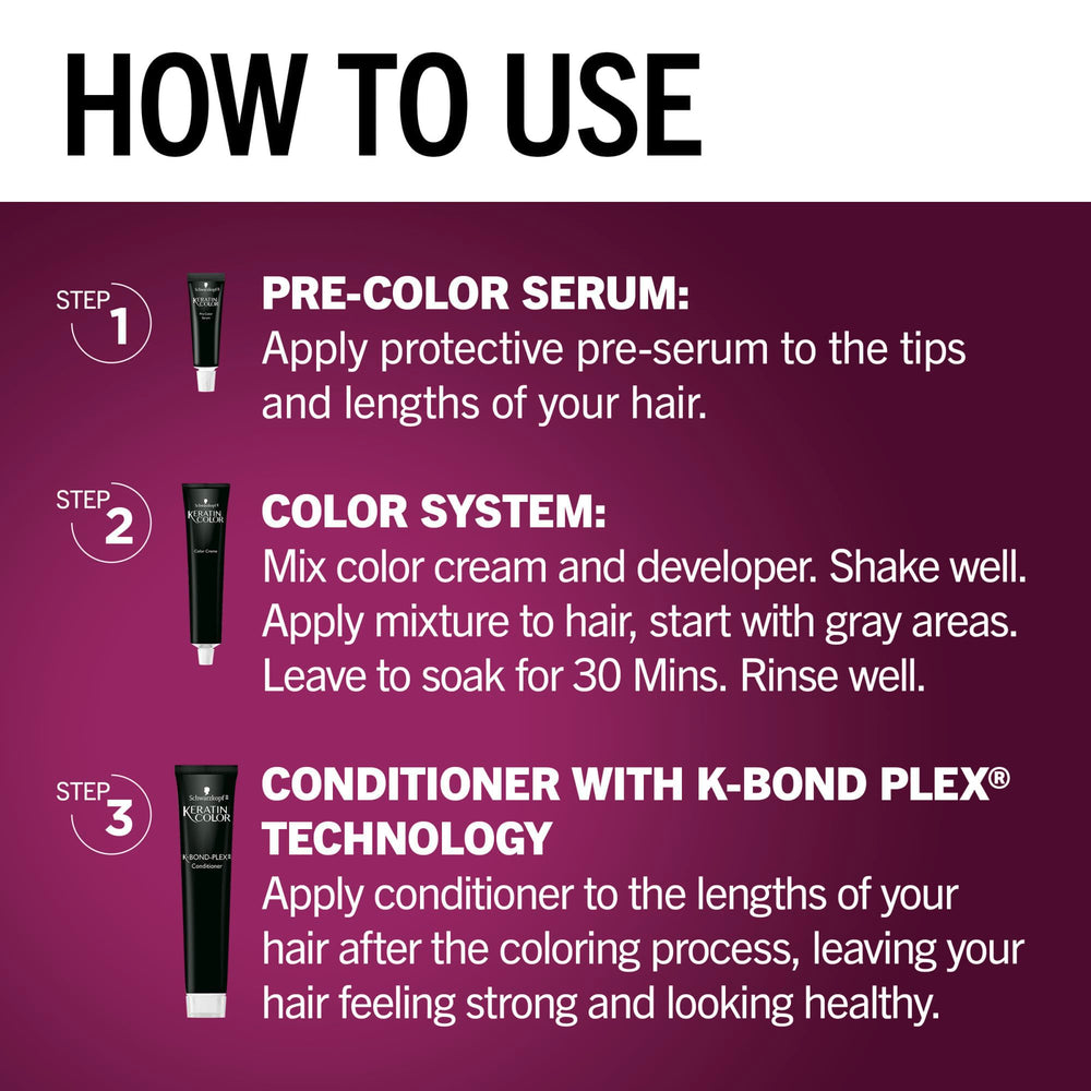 Schwarzkopf Keratin Color post-color conditioner with K-Bond Plex for nourishment