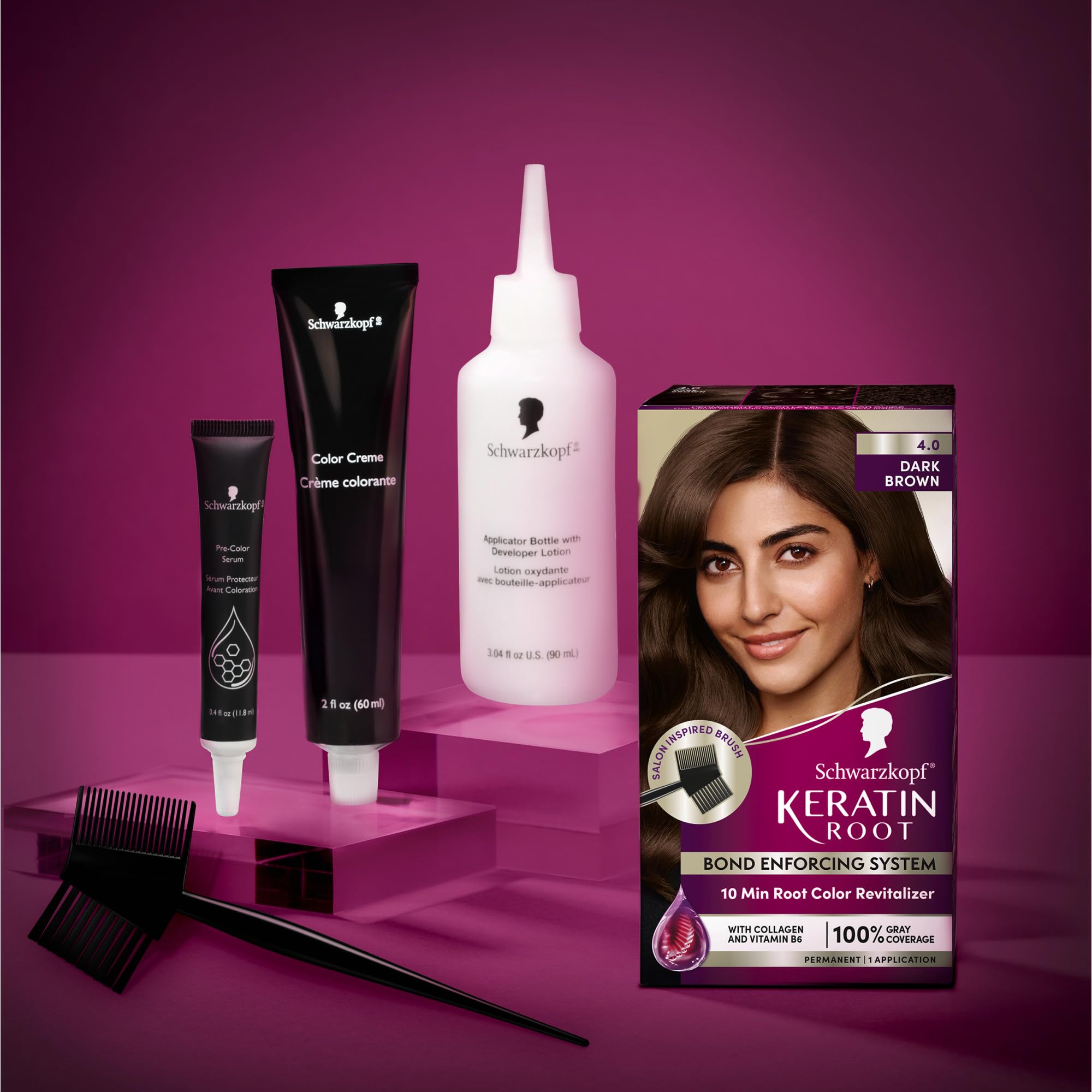 Schwarzkopf Keratin Root developer lotion for even pigment uptake