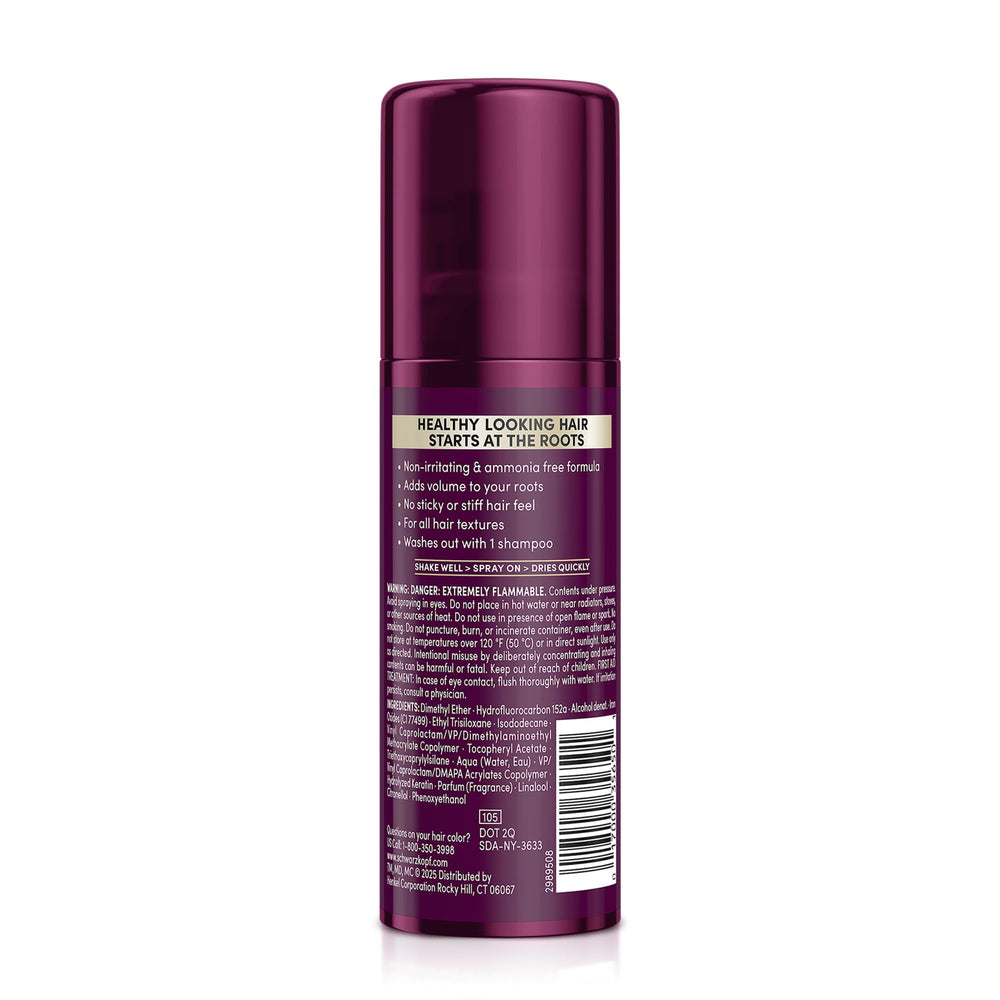 Precise nozzle of Schwarzkopf Keratin Root Spray for targeted use