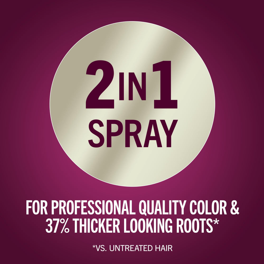 Schwarzkopf Keratin Root Spray showing thicker roots effect