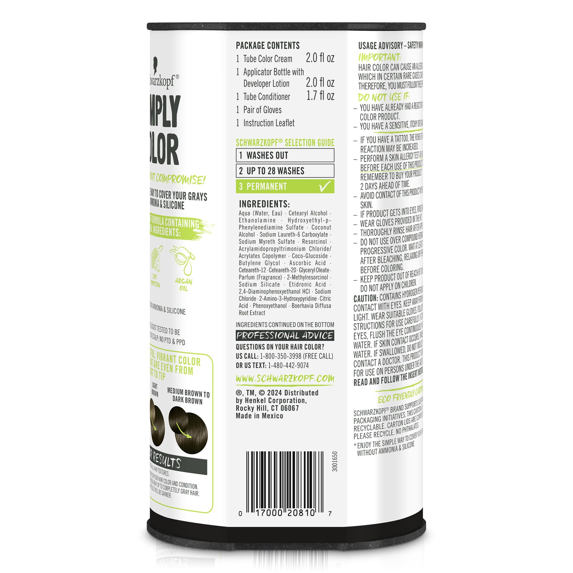 Schwarzkopf Simply Color rich espresso shade delivers natural-looking gray coverage.