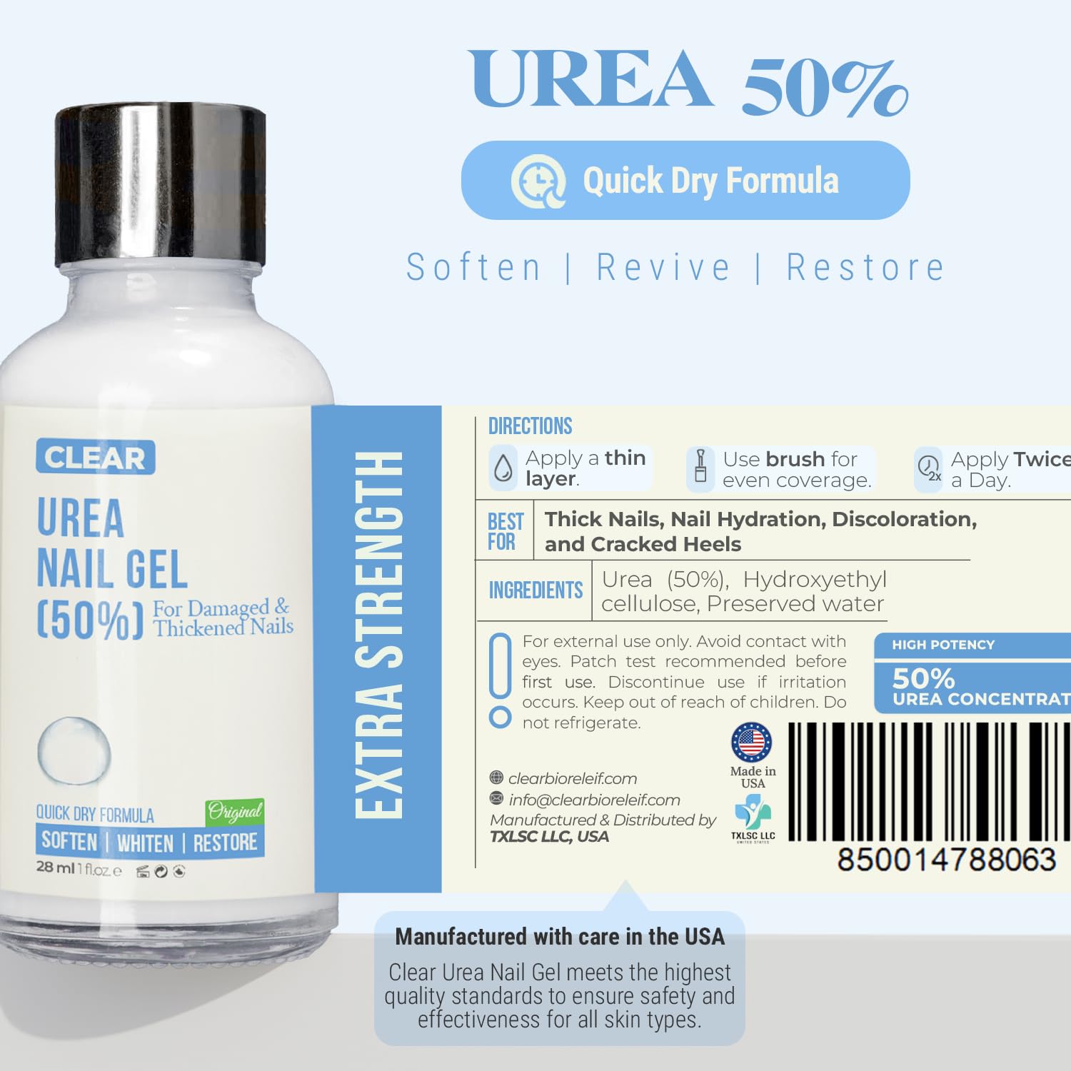 Scientific Solutions Global packaging box for urea-50-nail-gel.