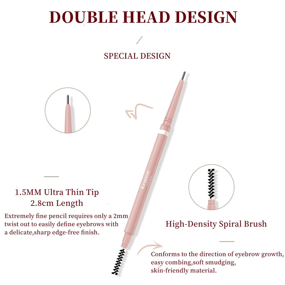 SCIMELI cejas con spoolie para difuminar y lograr aspecto natural