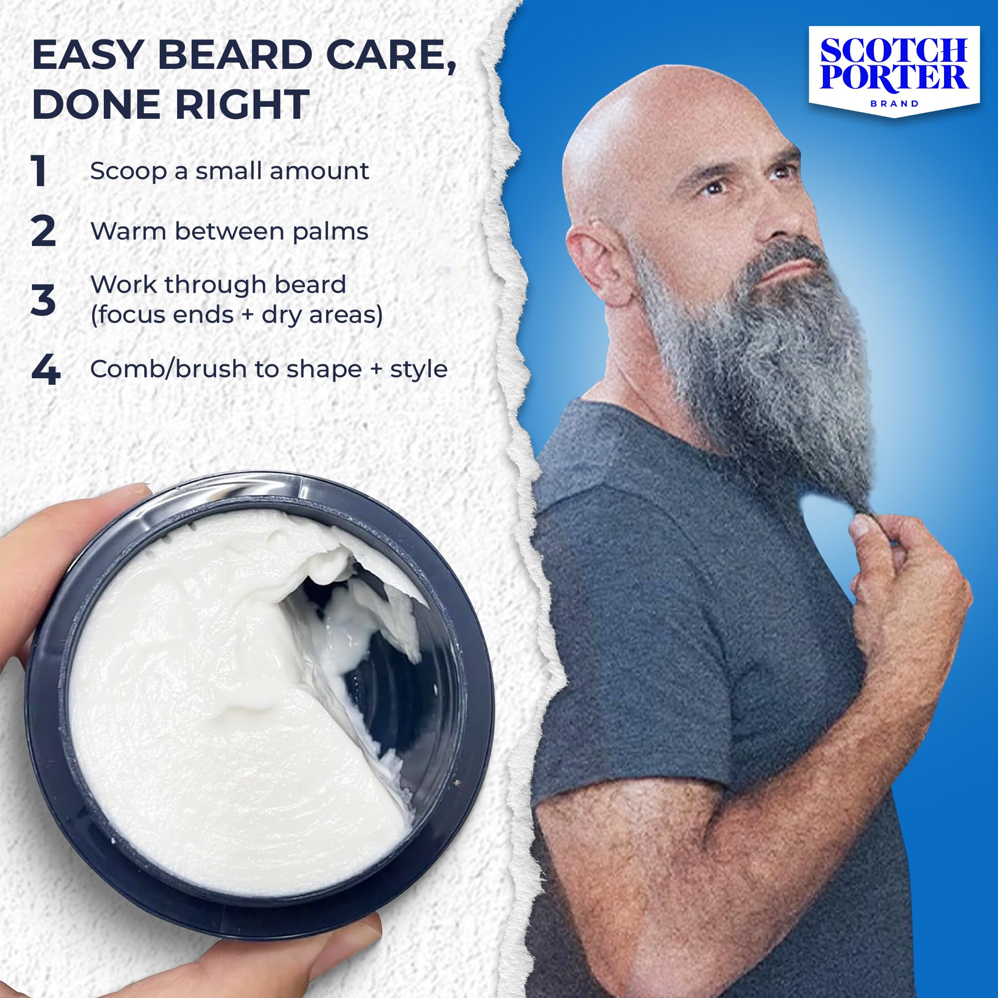 Scotch Porter formula free from sulfates, silicones, and parabens for clean grooming