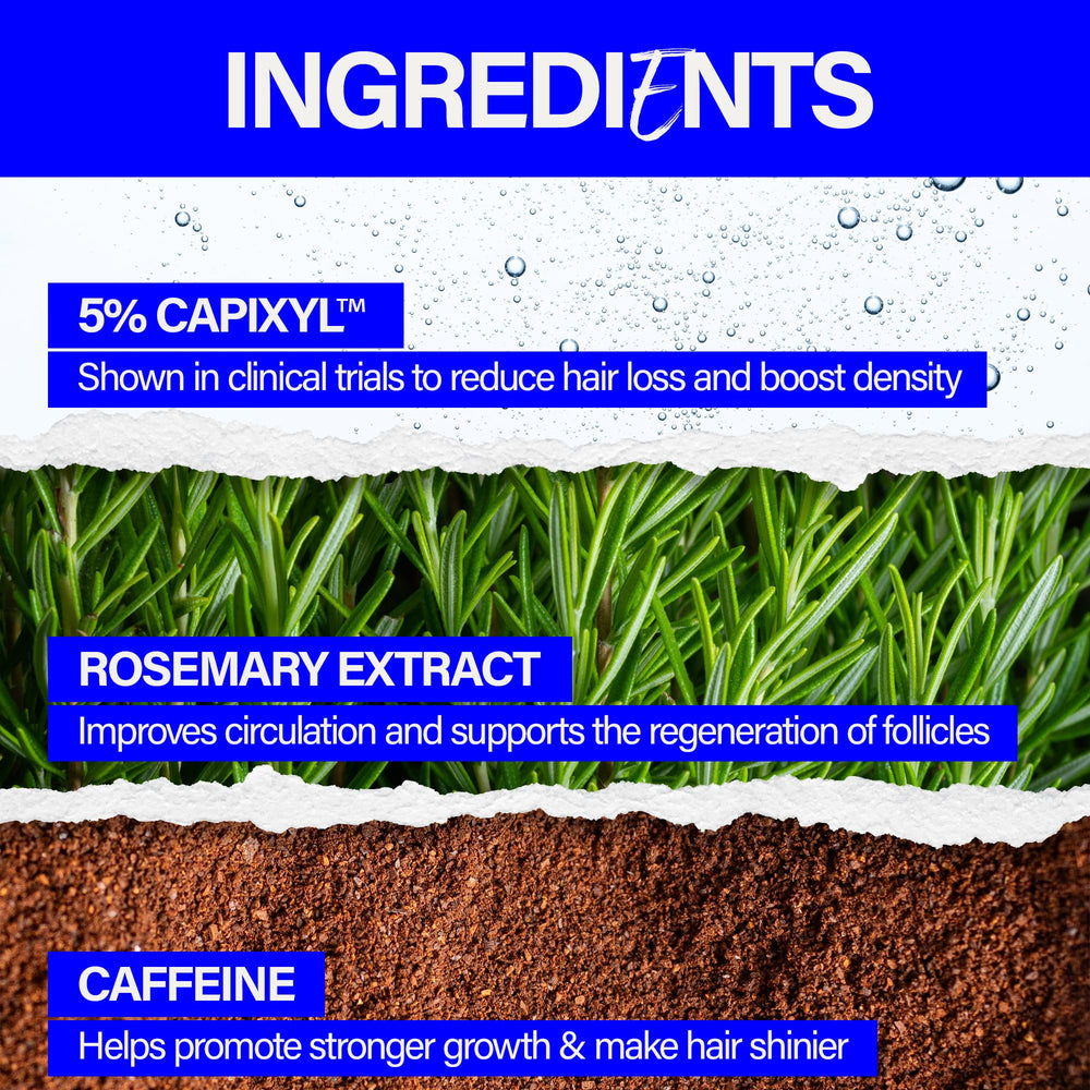 Scotch Porter rosemary extract segment showcases natural plant power for healthier hair.