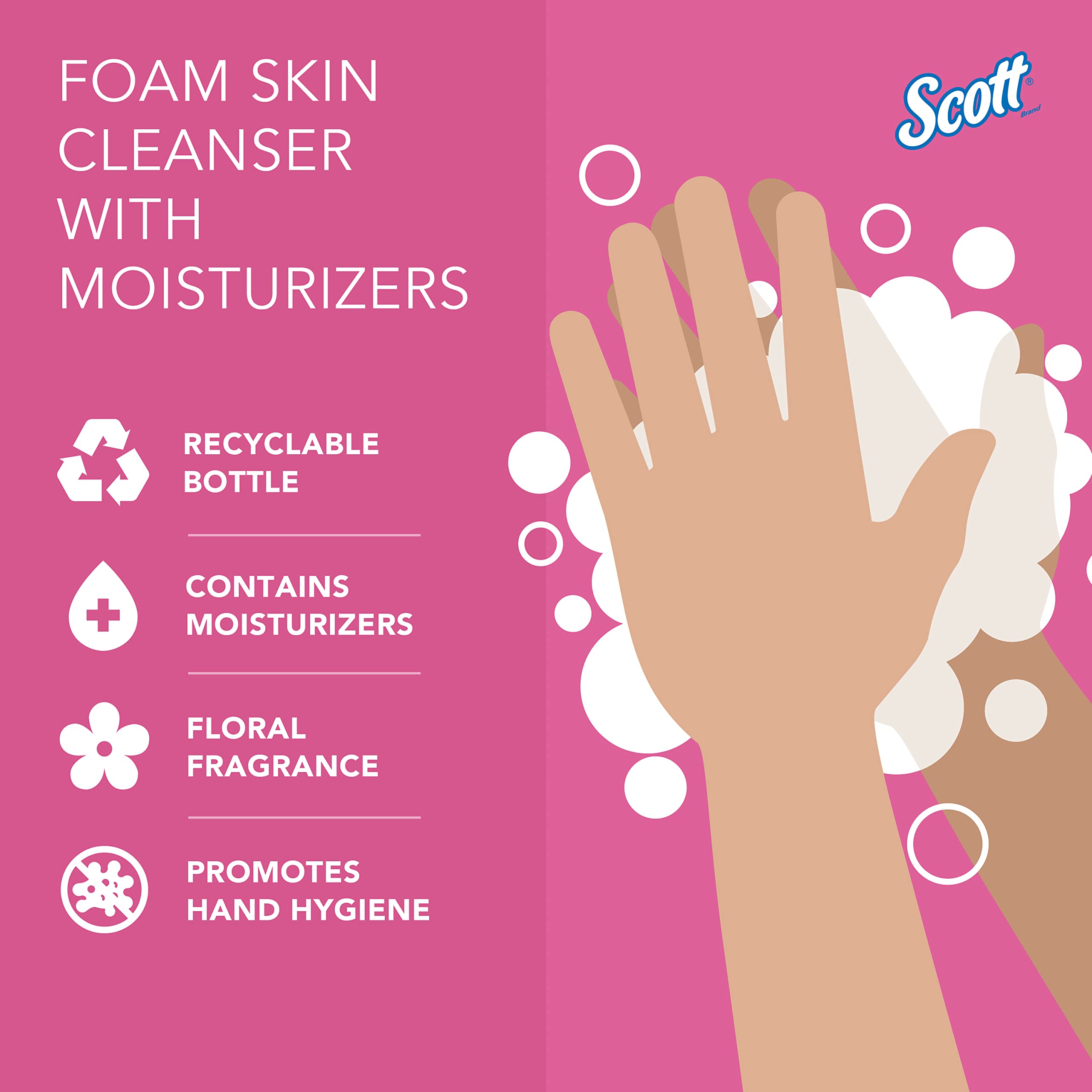 Pink floral scented soap with soothing moisturizers