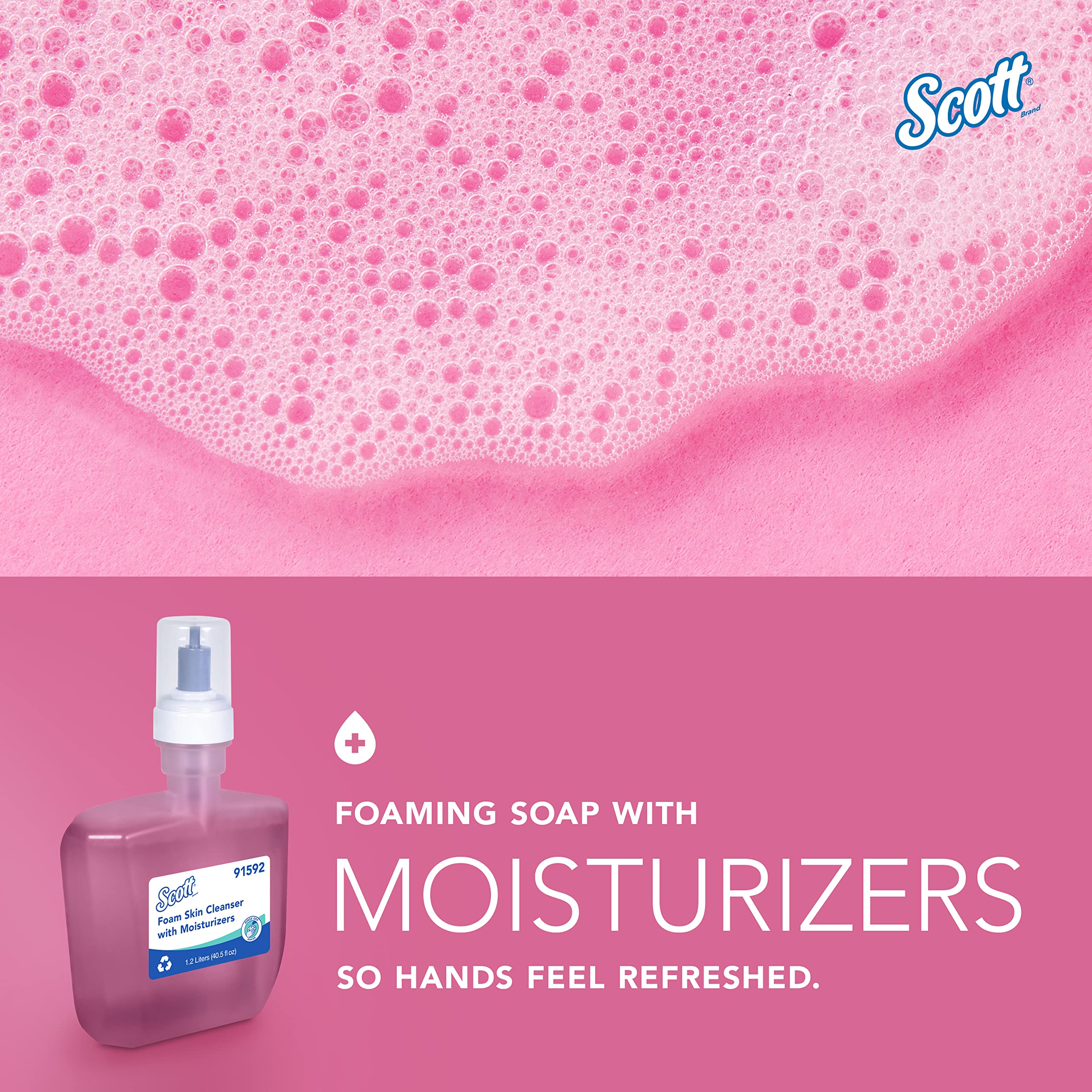 Soft foaming texture for a premium washing experience