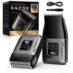 Scrorui cordless foil shaver with dual-head system for comfortable daily grooming.