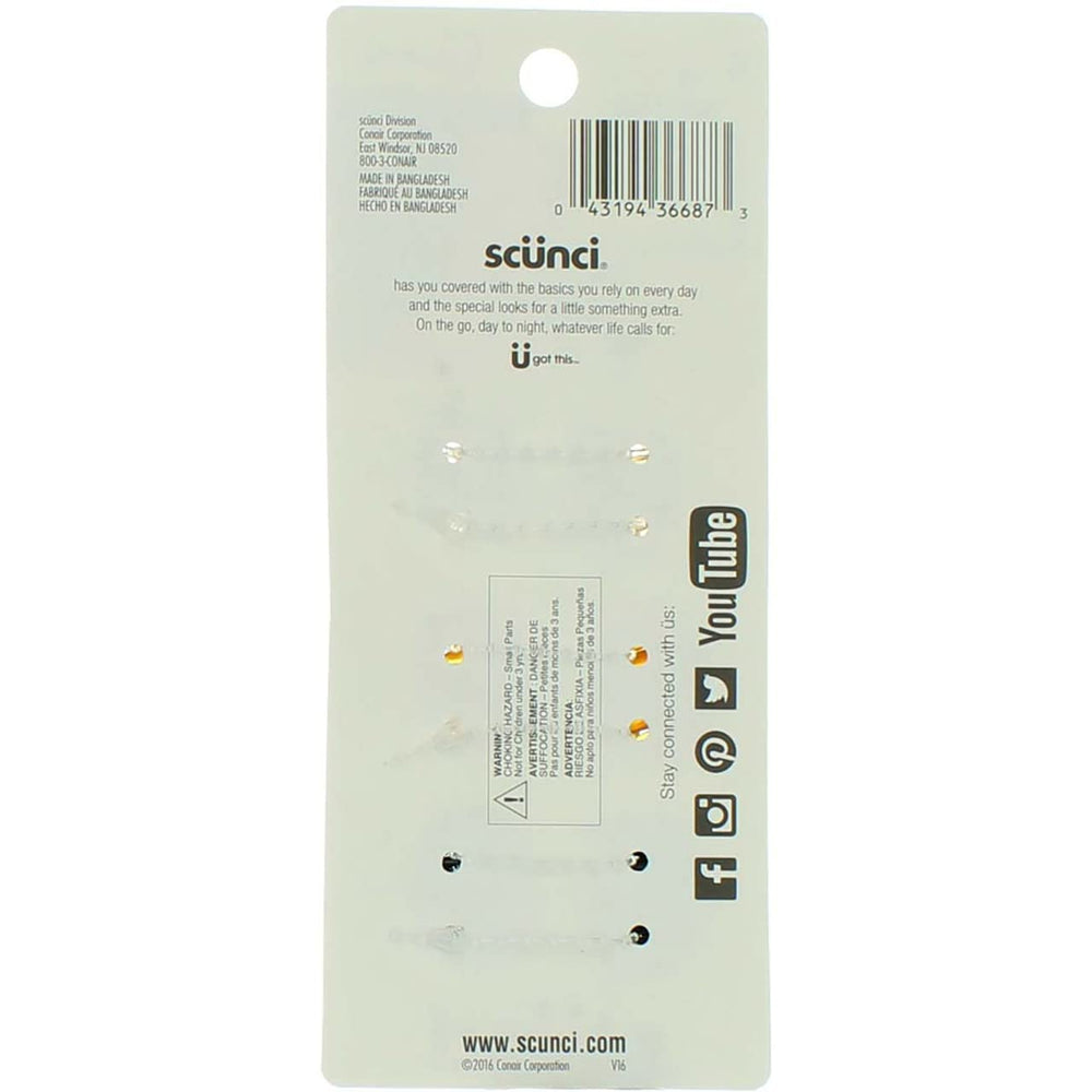 Scunci Clips Pulpo Mini para trenzas duraderas