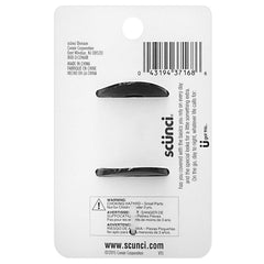 Scunci No-Slip Grip jaw clip on various hair types for versatile styling.