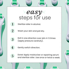 Sdara Skincare Derma Roller grip demonstrates ergonomic handling for at-home use.