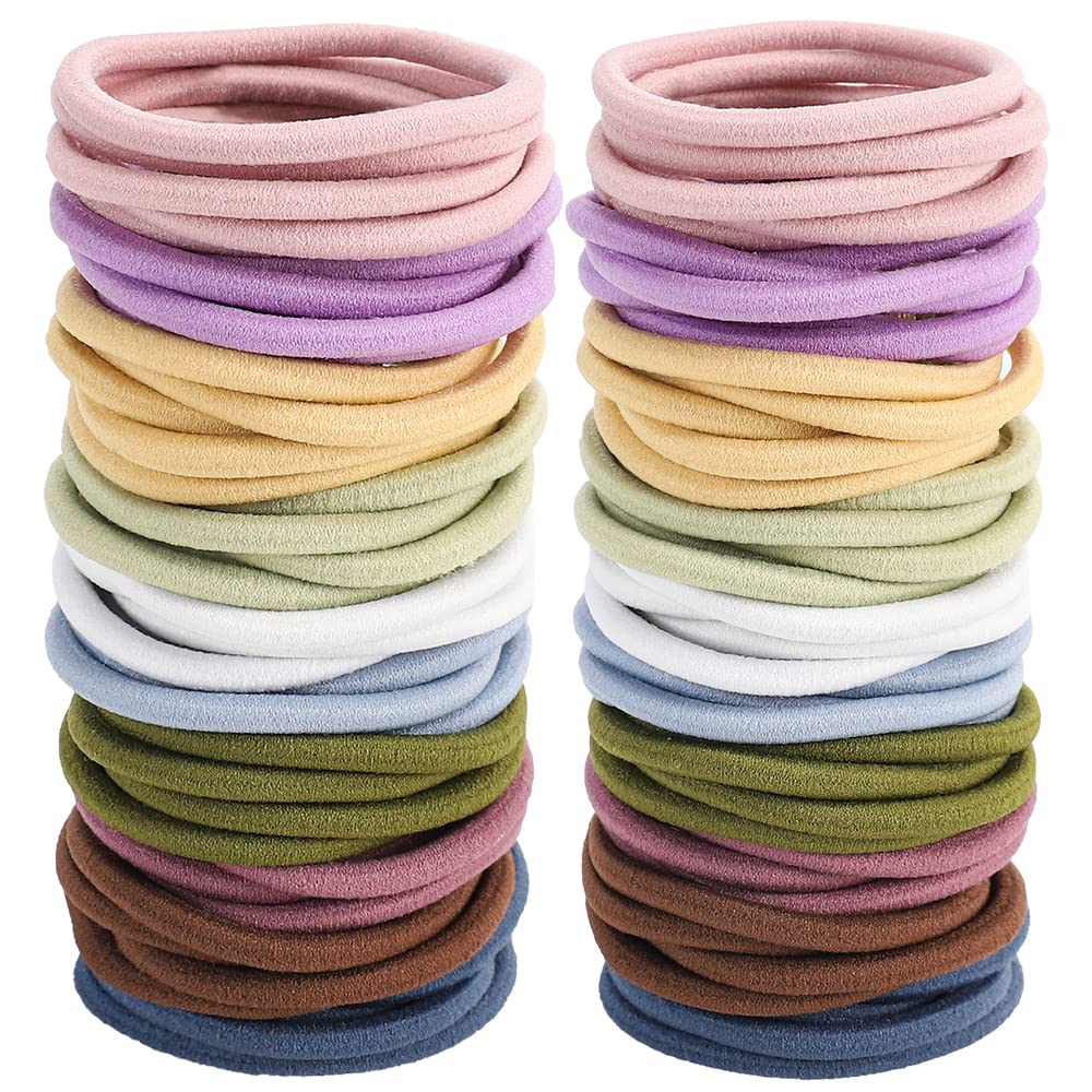Elásticos Sderoq en colores vivos sujetando el peinado sin tirones