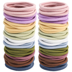 Elásticos Sderoq en colores vivos sujetando el peinado sin tirones
