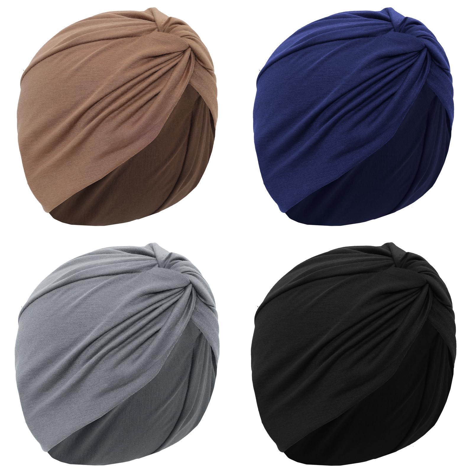 Turbante Sdfvsdg estirable en cuatro colores, cómodo para todo el día.