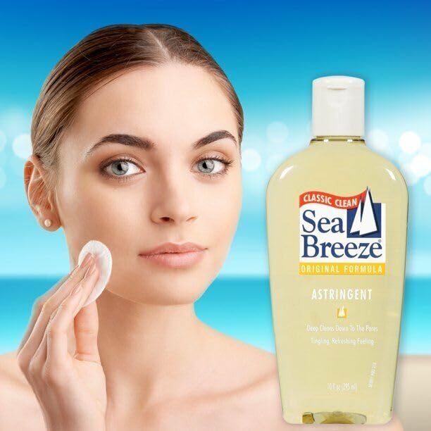 Sea Breeze Astringente Original, textura suave al aplicar en la piel