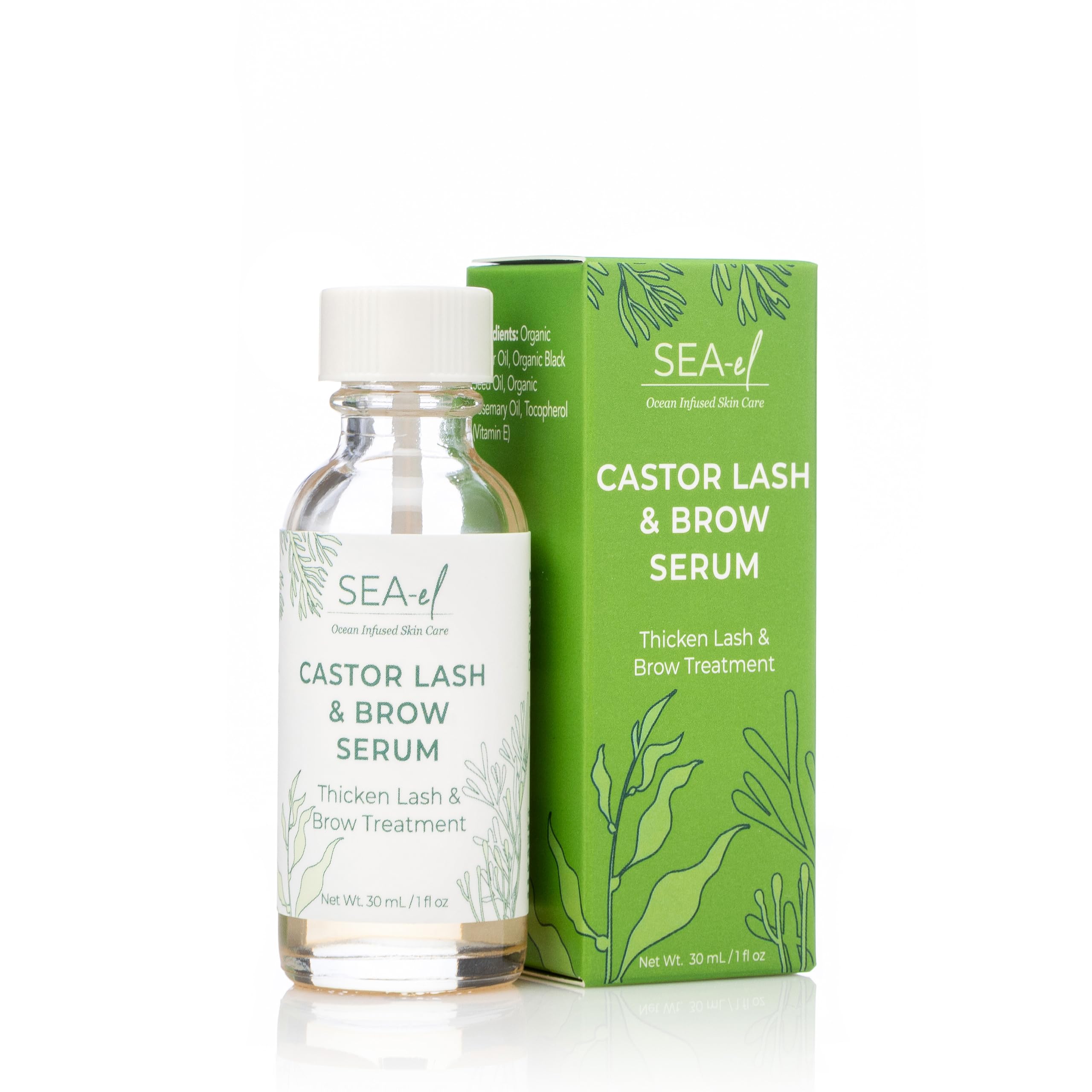 Uso diario del Sea-El Sérum de Ricino para un look natural.
