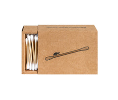 Sea Turtle bamboo cotton swabs packaging design highlights sustainable, plastic-free use