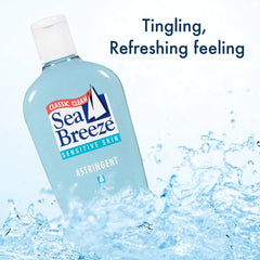 Sea Breeze aplicación en la piel, sensación fresca durante el uso.