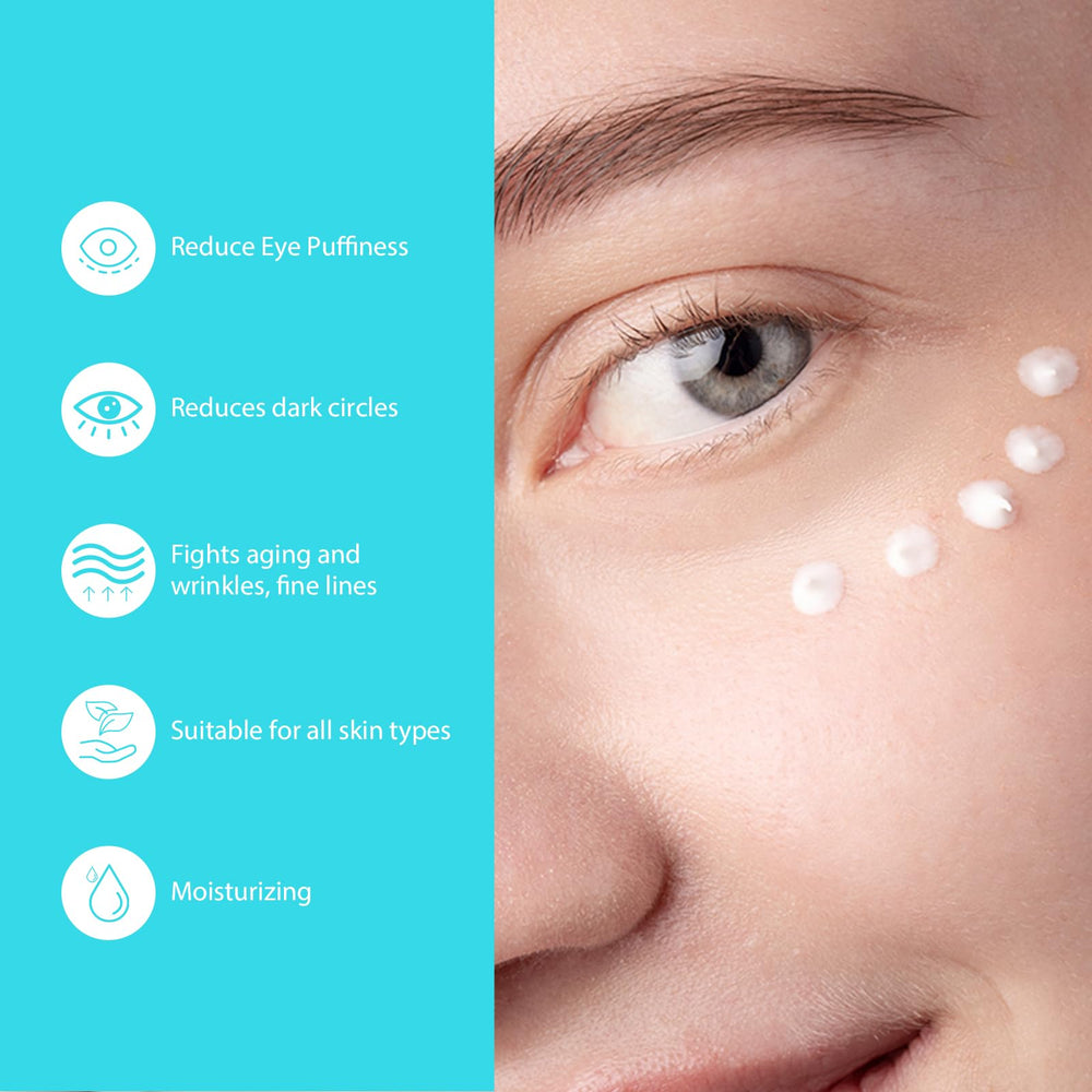 Seacall crema ojos cafeína alivio rápido de hinchazón durante el día.
