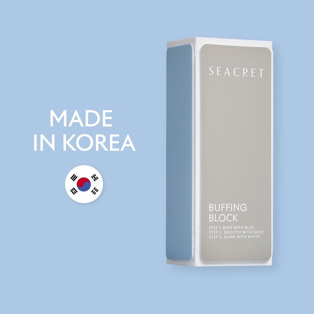 SEACRET Minerals nail buffer manicure pedicure ready at home.