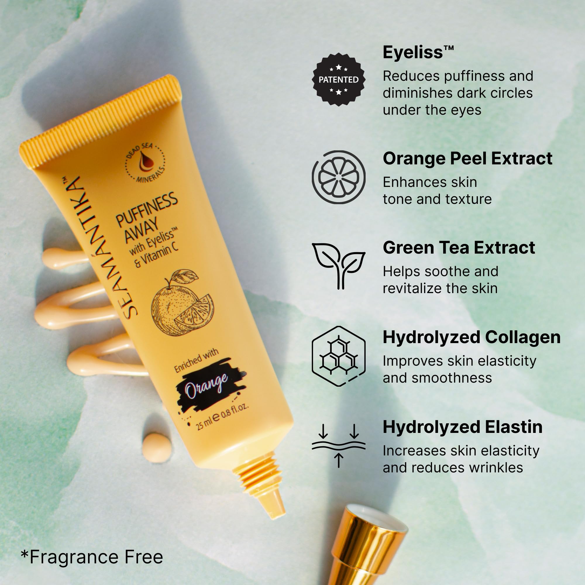 SEAMANTIKA Cruelty-free label indicating clean, paraben-free formula