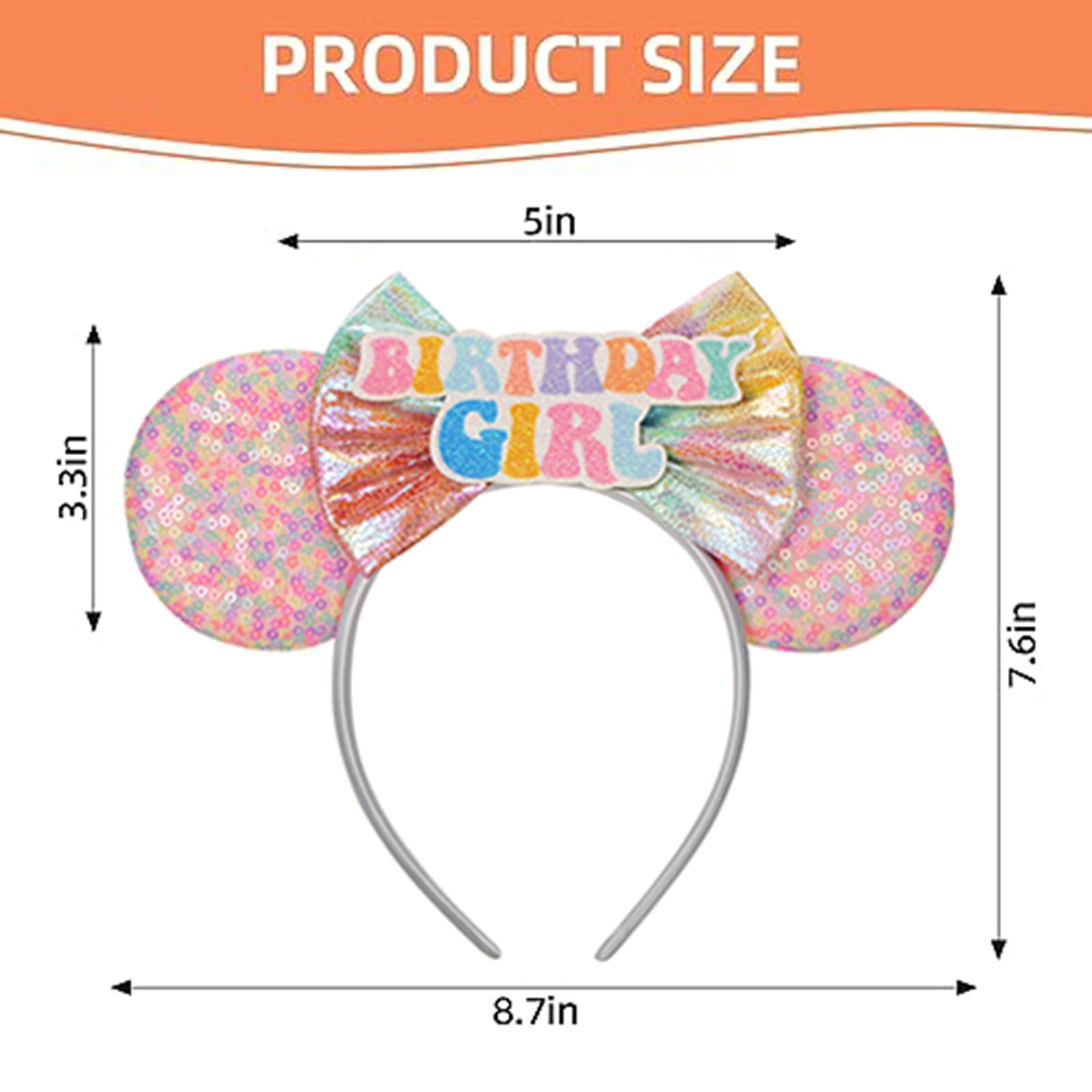 Seamoy regalo de cumpleaños Minnie rosa lentejuelas