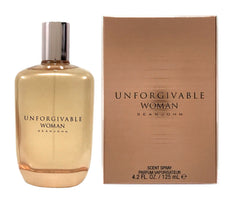 Sean John Unforgivable Woman packaging closeup highlights premium design ideal for gifting.