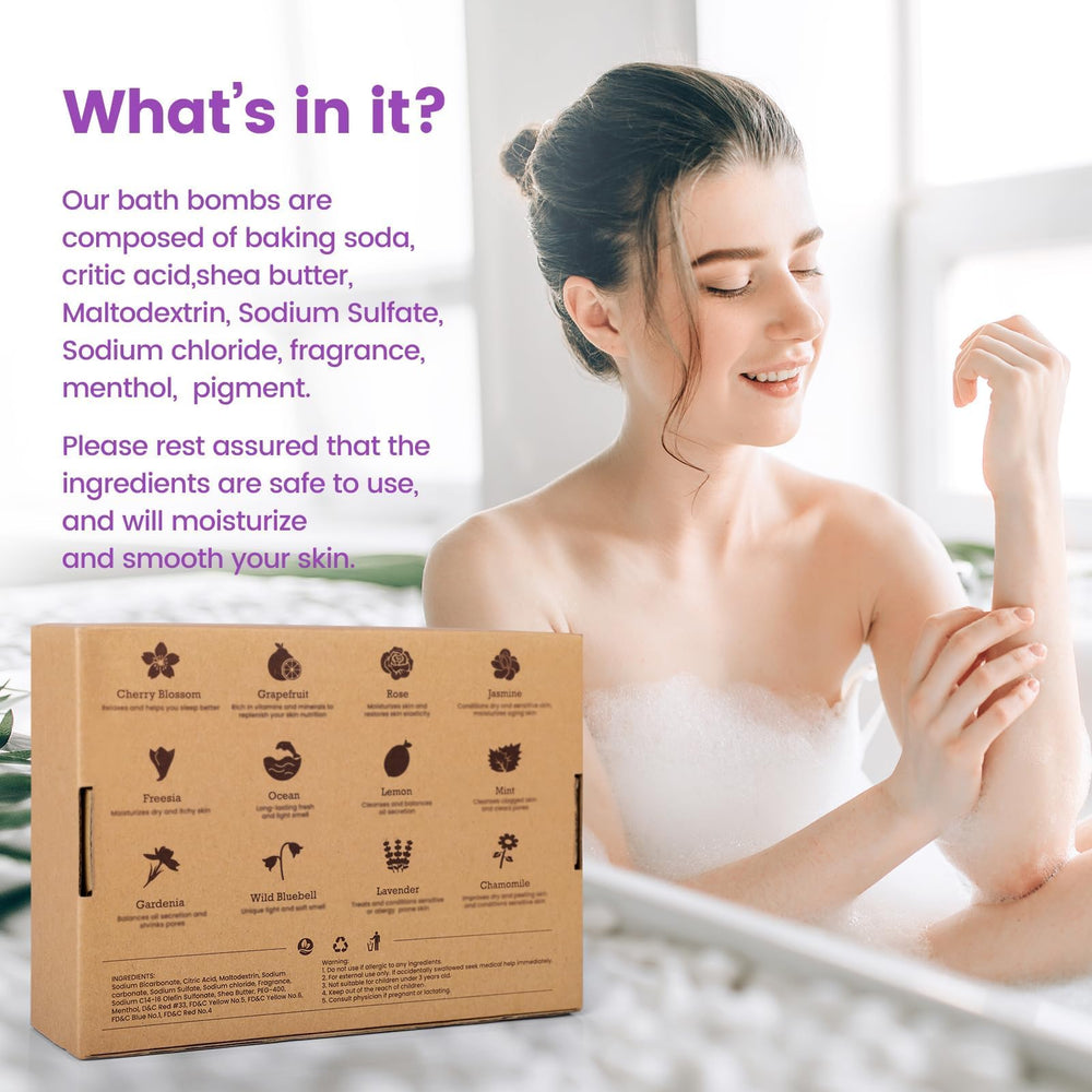 SeasonBliss Bombas de Baño aroma Jazmín para relajación.