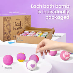 SeasonBliss Bombas de Baño con manteca de karité para piel suave.