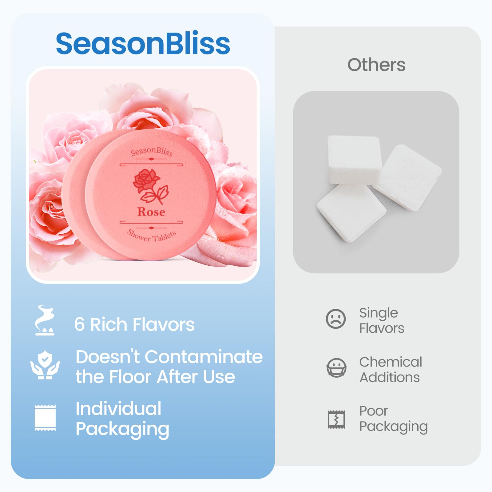 SeasonBliss Eucalyptus bomb offers a crisp, spa-like scent.