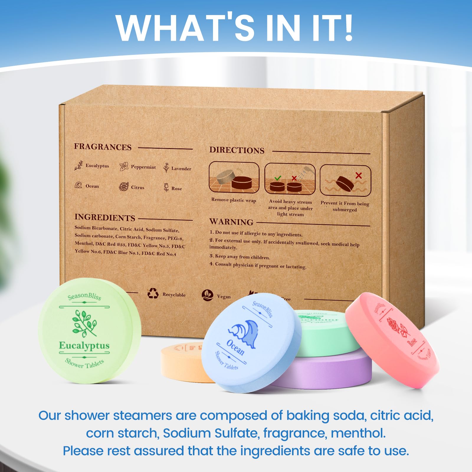 SeasonBliss Peppermint bomb delivers a cooling, awakening note.