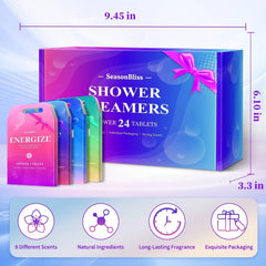 SeasonBliss fragancia jazmín en tableta para ducha, aroma duradero.