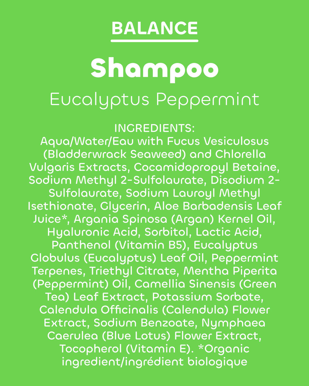 Seaweed Bath Co. Balance Champú envase reciclado, opción consciente para cuidado capilar diario.