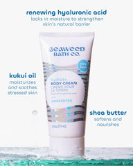 Seaweed Bath Co. Hydrate con aceite de kukui brinda suavidad y nutrición a la piel.