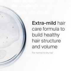 Sebamed Everyday Shampoo for sensitive scalp highlights calm, irritation-free cleansing.