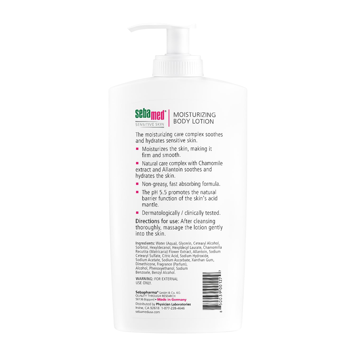 SEBAMED, fórmula con pH 5.5, ayuda a mantener la barrera cutánea equilibrada.