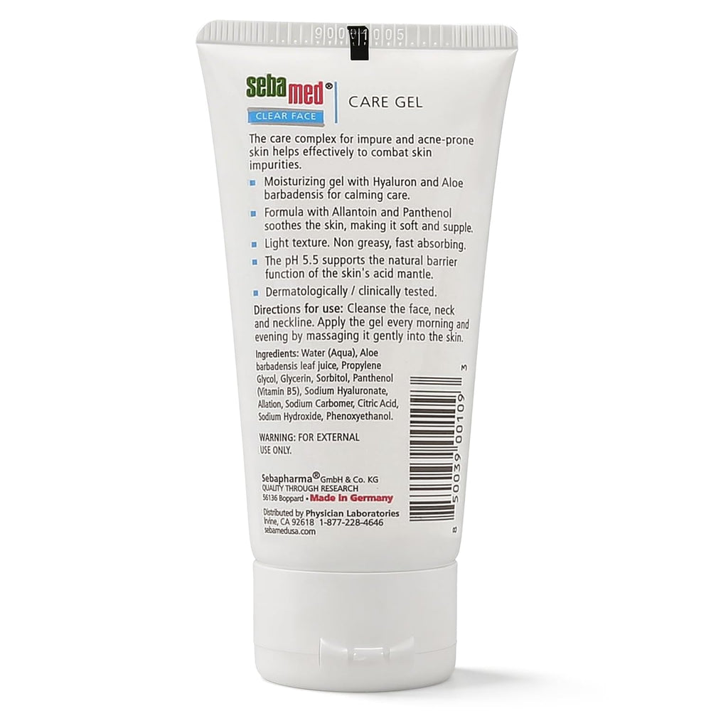 SEBAMED gel claro para rostro con aloe vera para hidratación suave