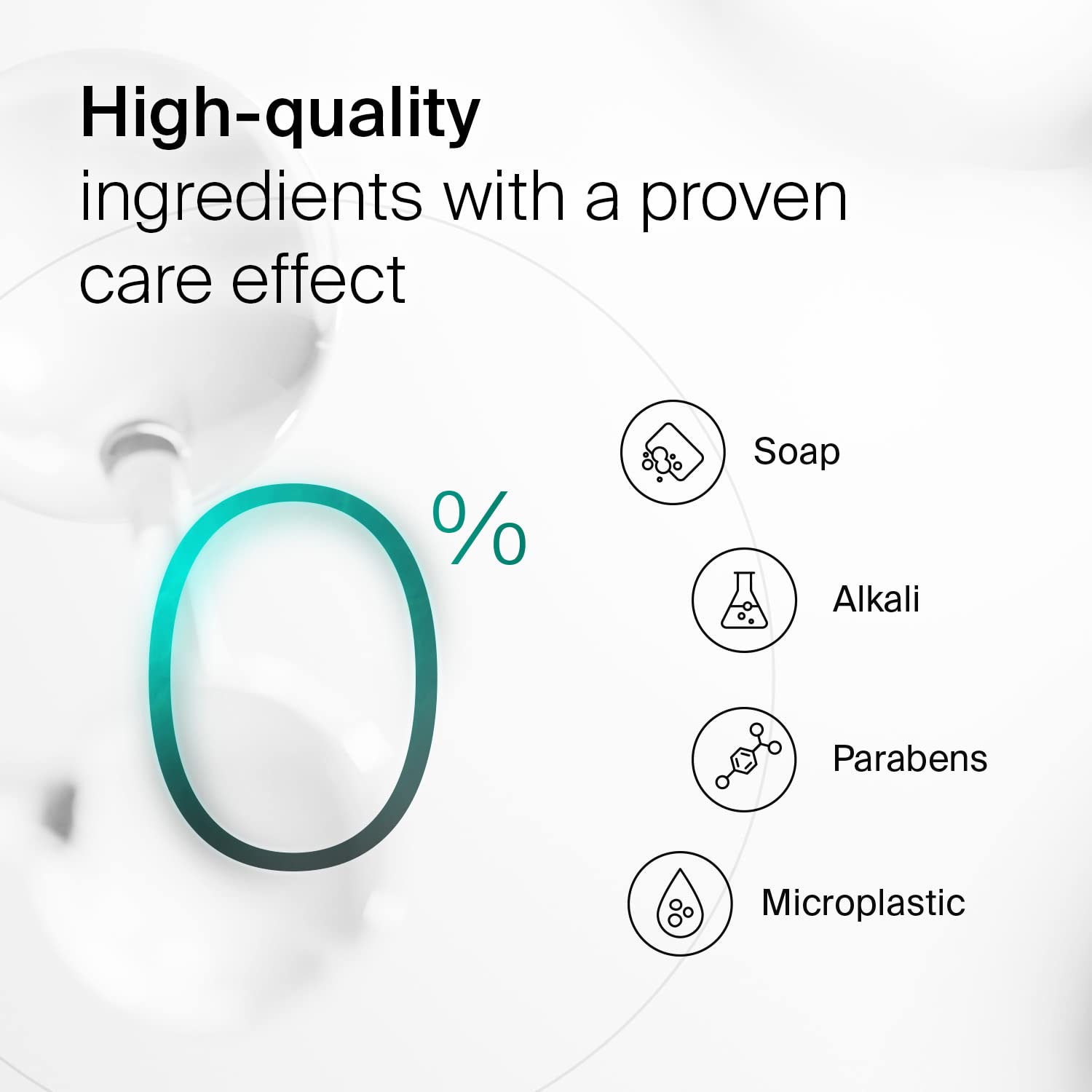 SEBAMED Sensitive Skin Wash being applied to the forearm in a routine.