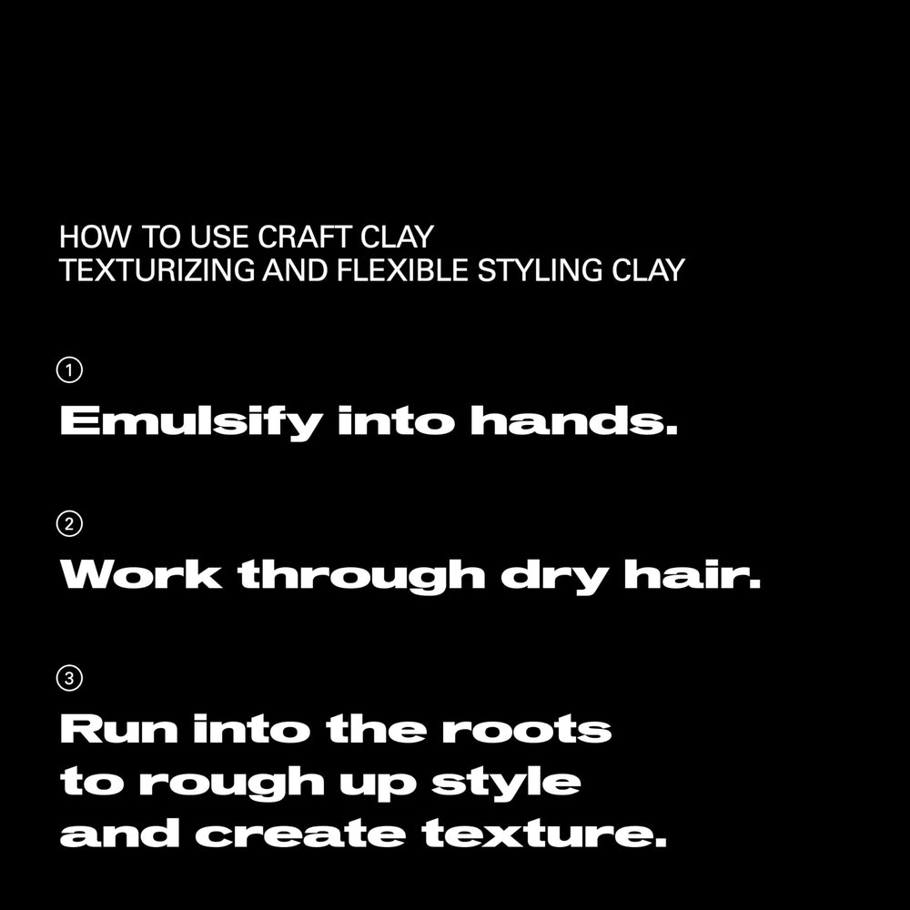 Sebastian Craft Clay: aplicación en cabello seco para cambiar la textura